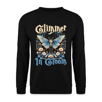 Fairycore Fee Gotisch - Unisex Pullover - Schwarz - Vorne - Alina (178cm) & Michal (187cm)