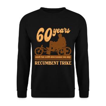 Tricycle couché Tricycle couché - Sweat-shirt Unisexe - noir - Devant - Alina (178cm) & Michal (187cm)