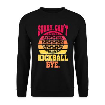 Joueurs de kickball - Sweat-shirt Unisexe - noir - Devant - Alina (178cm) & Michal (187cm)