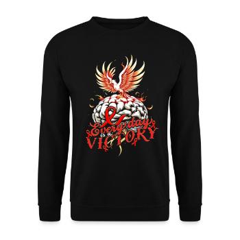 Stroke Recovery Everyday Is A Victory - Unisex Sweatshirt - black - Front - Alina (178cm) & Michal (187cm)