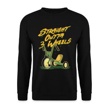 Tricycle couché Tricycle couché - Sweat-shirt Unisexe - noir - Devant - Alina (178cm) & Michal (187cm)