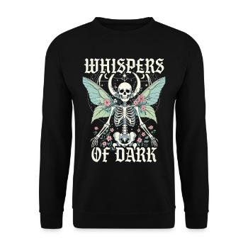 Fairycore Fairy Gothic Whispers Of Dark - Unisex Sweatshirt - black - Front - Alina (178cm) & Michal (187cm)