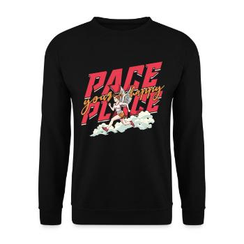 Marathon Marathons Coureurs Running - Sweat-shirt Unisexe - noir - Devant - Alina (178cm) & Michal (187cm)