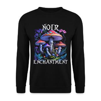 Fairycore Fee Gotisch Noir Enchantment - Unisex Pullover - Schwarz - Vorne - Alina (178cm) & Michal (187cm)