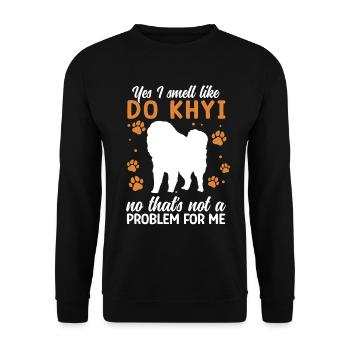 Smell Like Do Khyi Tibetan Mastiff Tibetan Mastiff - Unisex Sweatshirt - black - Front - Alina (178cm) & Michal (187cm)