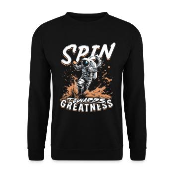 Lancer du disque : une pirouette vers la grandeur - Sweat-shirt Unisexe - noir - Devant - Alina (178cm) & Michal (187cm)