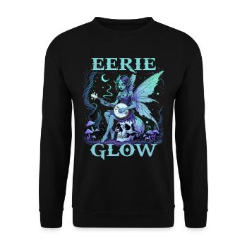 Fairycore Fee Gotisch - Unisex Pullover - Schwarz - Vorne - Alina (178cm) & Michal (187cm)