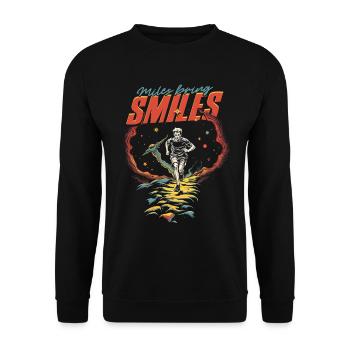 Marathon Marathons Coureurs Running - Sweat-shirt Unisexe - noir - Devant - Alina (178cm) & Michal (187cm)