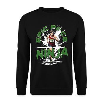 Marathon Marathonien Epic Pace Ninja - Sweat-shirt Unisexe - noir - Devant - Alina (178cm) & Michal (187cm)