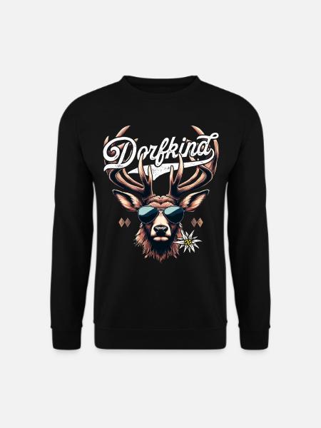 Dorfkind T-Shirt Herren Damen Dorfkinder Shirt - Unisex Pullover - Schwarz