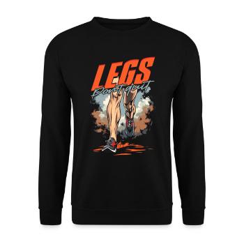 Marathon Marathonien Courir Les jambes n’abandonnent pas - Sweat-shirt Unisexe - noir - Devant - Alina (178cm) & Michal (187cm)