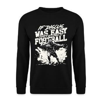 Lancer du disque - Sweat-shirt Unisexe - noir - Devant - Alina (178cm) & Michal (187cm)