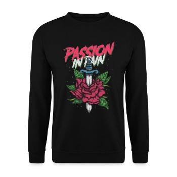 Dark Romance - Unisex Sweatshirt - black - Front - Alina (178cm) & Michal (187cm)
