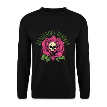 Dark Romance Desires - Unisex Sweatshirt - black - Front - Alina (178cm) & Michal (187cm)