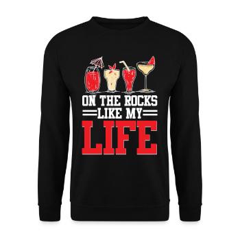 Bartender Bartender Bartending - Unisex Sweatshirt - black - Front - Alina (178cm) & Michal (187cm)