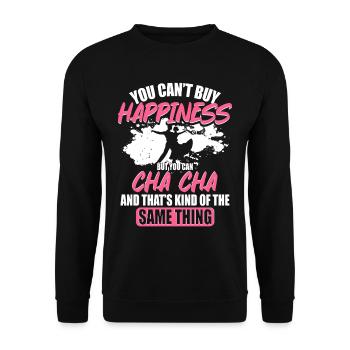 ChaCha Tanz You Can Cha Cha - Unisex Pullover - Schwarz - Vorne - Alina (178cm) & Michal (187cm)