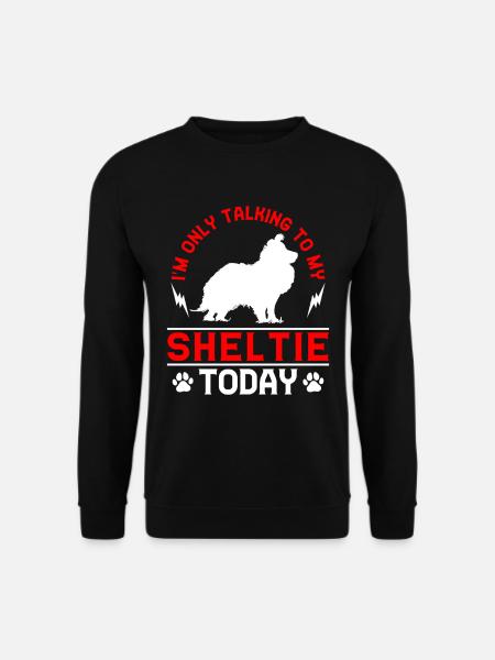 Shetland Sheepdog Britischer Rede nur mit Sheltie - Unisex Pullover - Schwarz