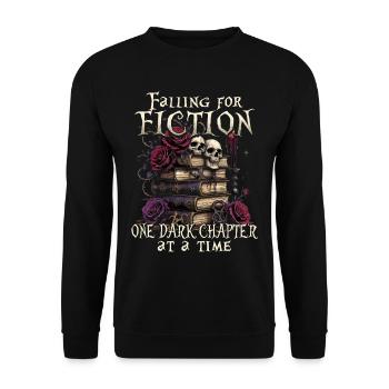 Romance sombre : Tomber dans la fiction : Un chapitre sombre - Sweat-shirt Unisexe - noir - Devant - Alina (178cm) & Michal (187cm)