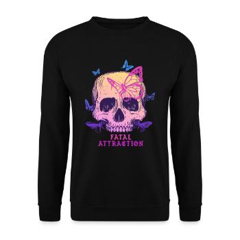 Dark Romance Fatal Attraction - Unisex Sweatshirt - black - Front - Alina (178cm) & Michal (187cm)