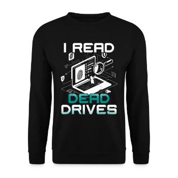 Digital Forensics - Unisex Sweatshirt - black - Front - Alina (178cm) & Michal (187cm)