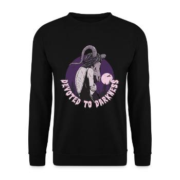 Romance sombre dévouée aux ténèbres - Sweat-shirt Unisexe - noir - Devant - Alina (178cm) & Michal (187cm)