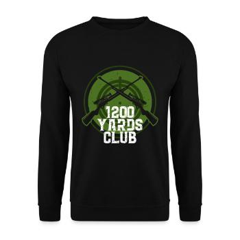 Long Distance Shooting 1200 Yards Club - Unisex Sweatshirt - black - Front - Alina (178cm) & Michal (187cm)