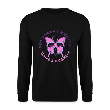 Dark Romance Book Club Desire & Darkness - Unisex Sweatshirt - black - Front - Alina (178cm) & Michal (187cm)