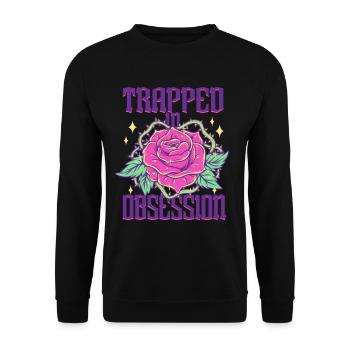Romance sombre piégée dans l’obsession - Sweat-shirt Unisexe - noir - Devant - Alina (178cm) & Michal (187cm)