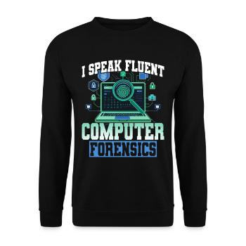 Digital Forensics - Unisex Sweatshirt - black - Front - Alina (178cm) & Michal (187cm)
