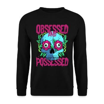 Romance sombre obsédée et possédée - Sweat-shirt Unisexe - noir - Devant - Alina (178cm) & Michal (187cm)