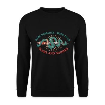 Dark Romance Book Club Scars And Sinners - Unisex Sweatshirt - black - Front - Alina (178cm) & Michal (187cm)