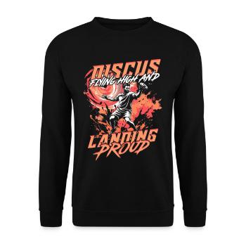 Lancer du disque - Sweat-shirt Unisexe - noir - Devant - Alina (178cm) & Michal (187cm)