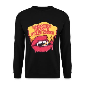Romance sombre Secrets murmurés Baisers volés - Sweat-shirt Unisexe - noir - Devant - Alina (178cm) & Michal (187cm)