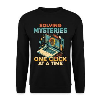 Digital Forensics One Click At A Time - Unisex Sweatshirt - black - Front - Alina (178cm) & Michal (187cm)