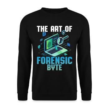 Digital Forensics The Art Of Forensic Byte - Unisex Sweatshirt - black - Front - Alina (178cm) & Michal (187cm)