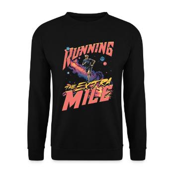 Marathon Marathons Coureurs Running - Sweat-shirt Unisexe - noir - Devant - Alina (178cm) & Michal (187cm)