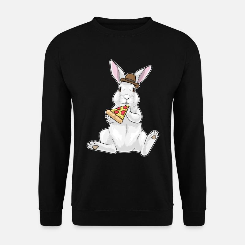 Bunny Pizza - Unisex Sweatshirt - black