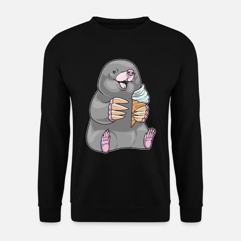 Glace Mole Waffle - Sweat-shirt Unisexe - noir