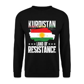 Kurdistan Terre de résistance Kurdes Kurdes - Sweat-shirt Unisexe - noir - Devant - Alina (178cm) & Michal (187cm)