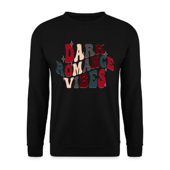 Dark Romance Vibes Booktok - Unisex Sweatshirt - black - Front - Alina (178cm) & Michal (187cm)