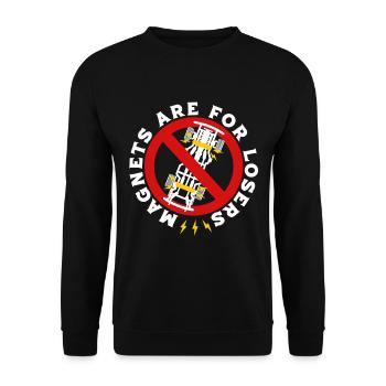 Slot Car Racing RC Car Drag Racing - Unisex Sweatshirt - black - Front - Alina (178cm) & Michal (187cm)