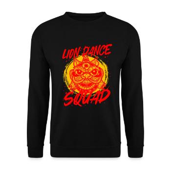 Escouade de danse du lion de Löwentanz - Sweat-shirt Unisexe - noir - Devant - Alina (178cm) & Michal (187cm)