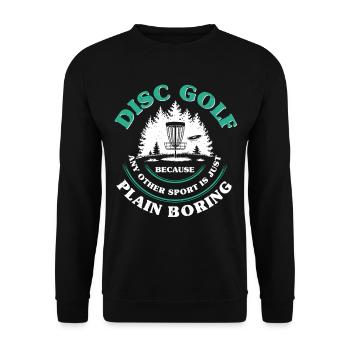 Disc Golf Discgolf - Sweat-shirt Unisexe - noir - Devant - Alina (178cm) & Michal (187cm)
