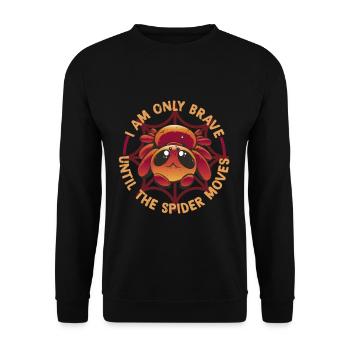 Arachnophobia Spider phobia - Unisex Sweatshirt - black - Front - Alina (178cm) & Michal (187cm)