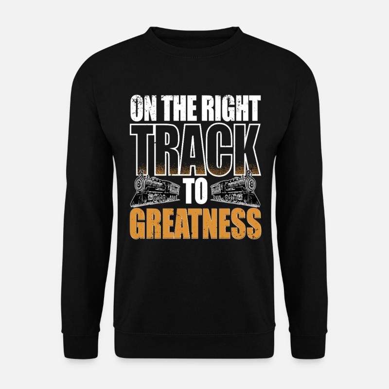 Modelleisenbahn Eisenbahn - Unisex Pullover - Schwarz