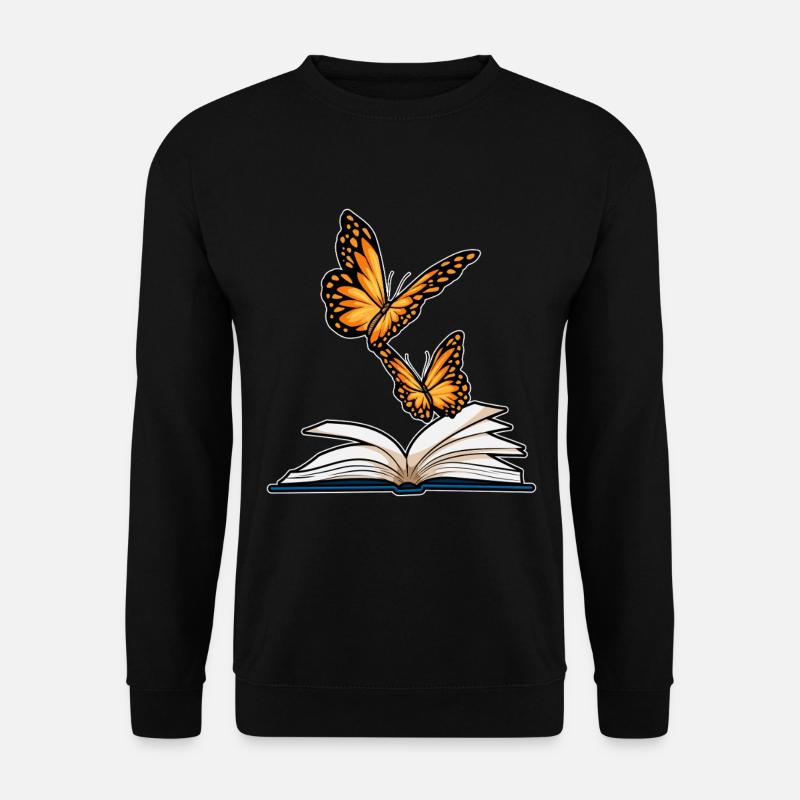 Butterfly Book - Unisex Sweatshirt - black