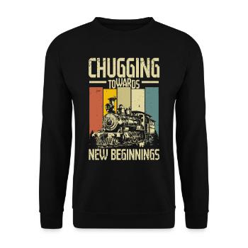 Modélisme ferroviaire Vers - Sweat-shirt Unisexe - noir - Devant - Alina (178cm) & Michal (187cm)