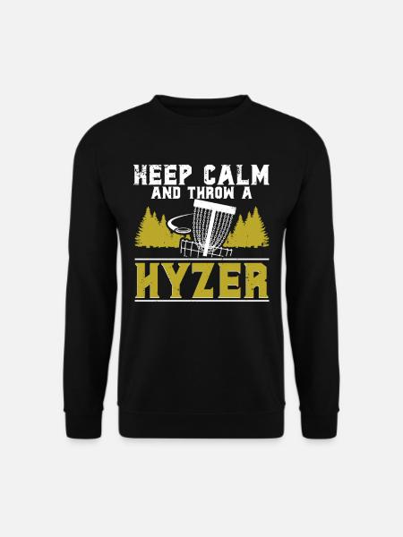 Discgolf Discgolf Hold deg rolig og kast en hyzer - Genser unisex - svart