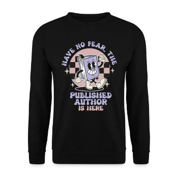 Author Authors The Published Author Is Here - Unisex Sweatshirt - black - Front - Alina (178cm) & Michal (187cm)