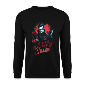 Romance sombre Booktok Nous voulons tous le méchant - Sweat-shirt Unisexe - noir - Devant - Alina (178cm) & Michal (187cm)